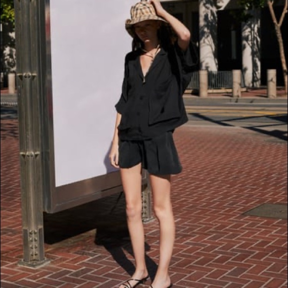 Zara Black Flowy Set